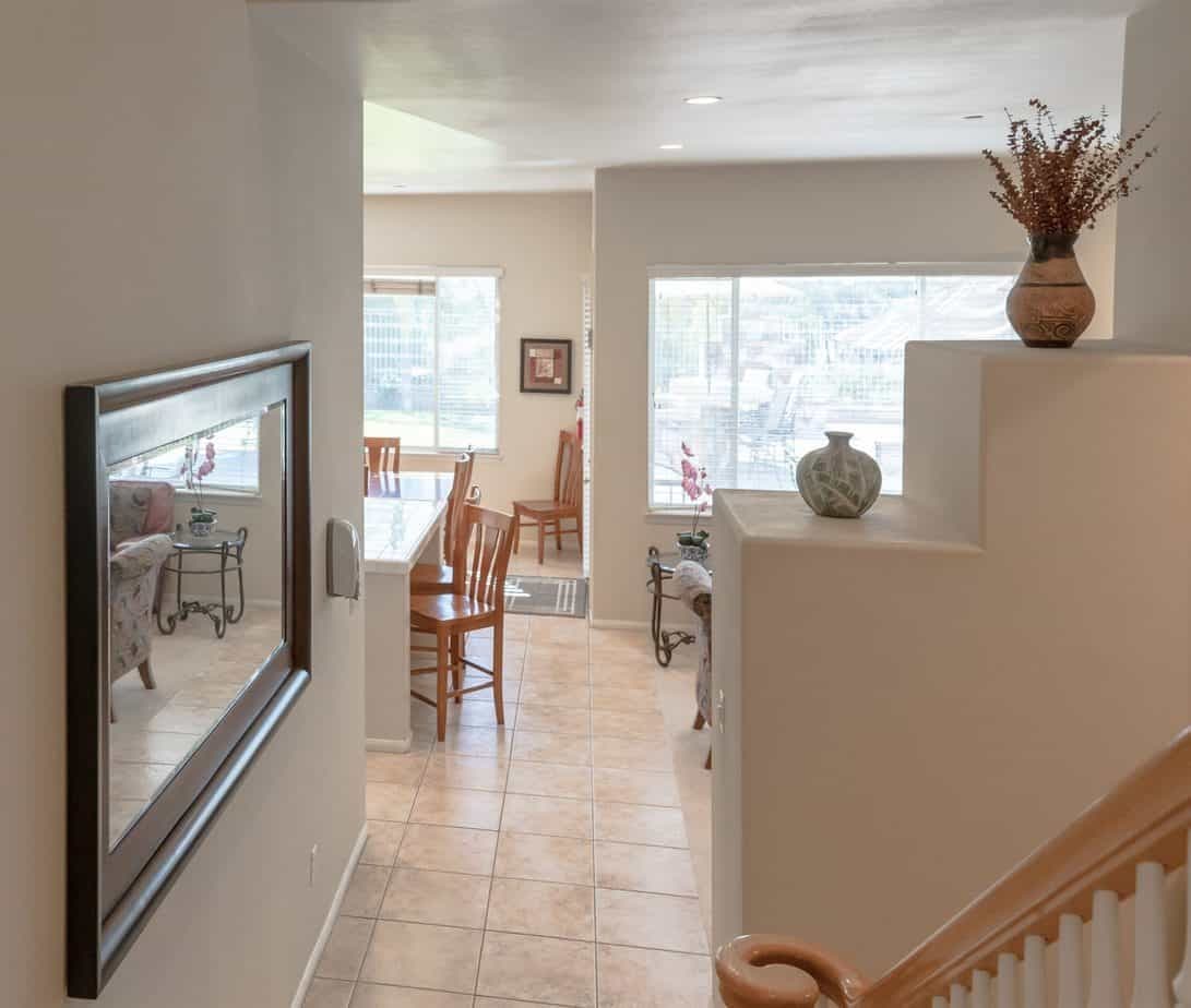 Upstairs landing looking through to the dining area